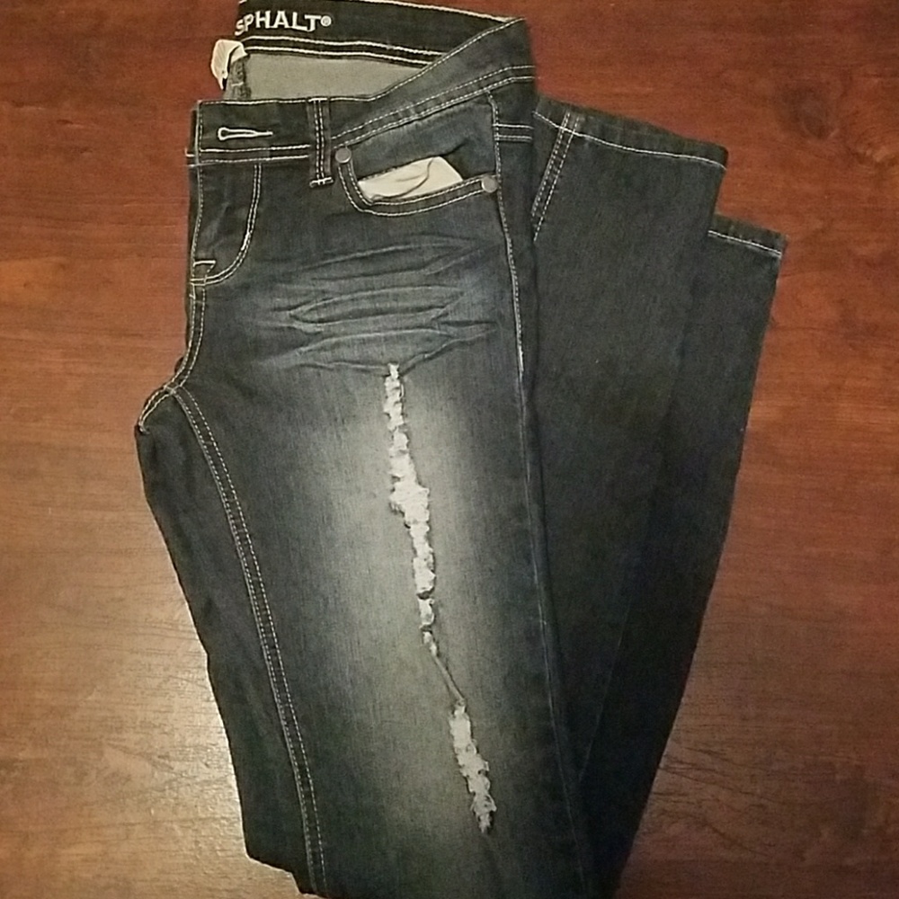 Blue asphalt jeans